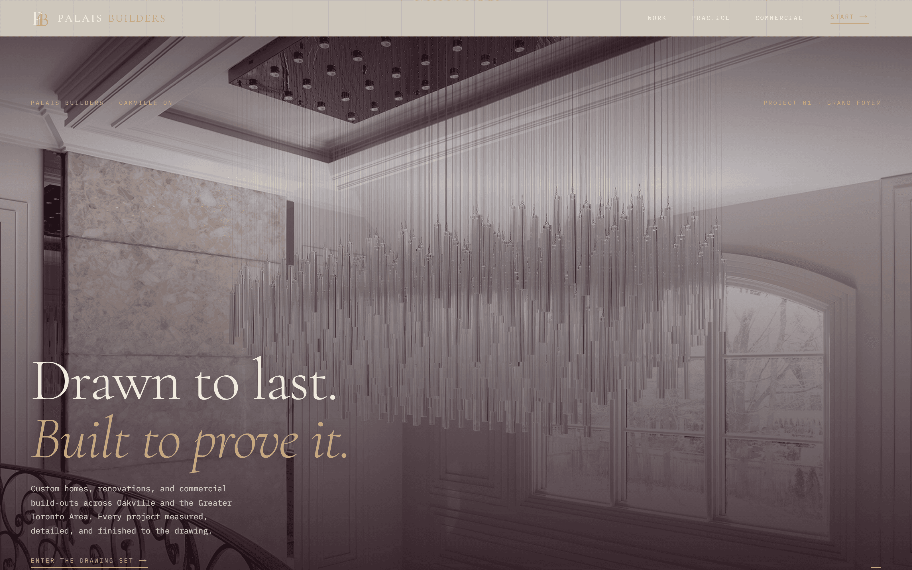 Palais Builders homepage screenshot